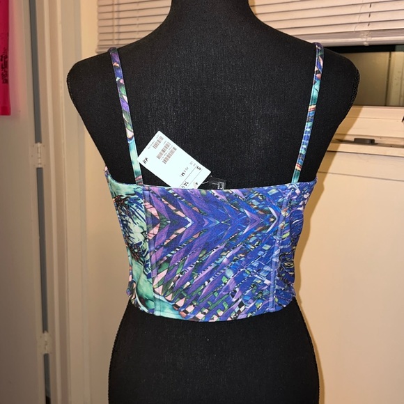 Size M / Zip Front Bustier / H&M - Picture 3 of 4